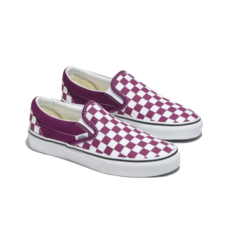 Vans Classic Slip On Checkerboard 'Purple' Women's-2