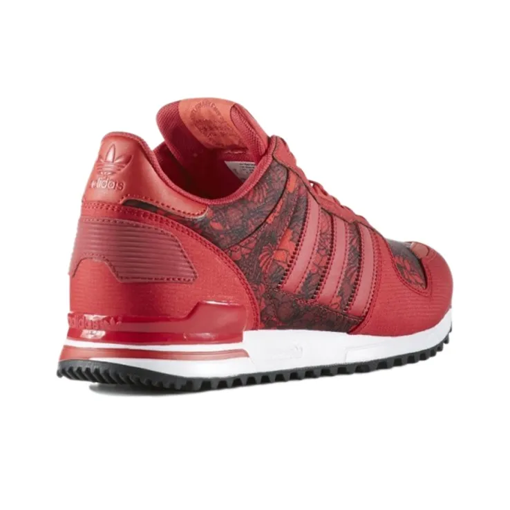 Adidas Originals ZX 700 Casual Shoes Women's Low Top Dark Red-3
