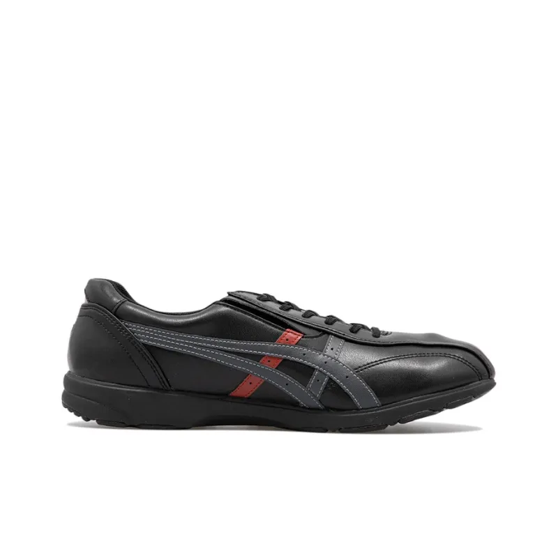 Asics Life Walker Casual Shoes Men Low-Top Black/Red-1