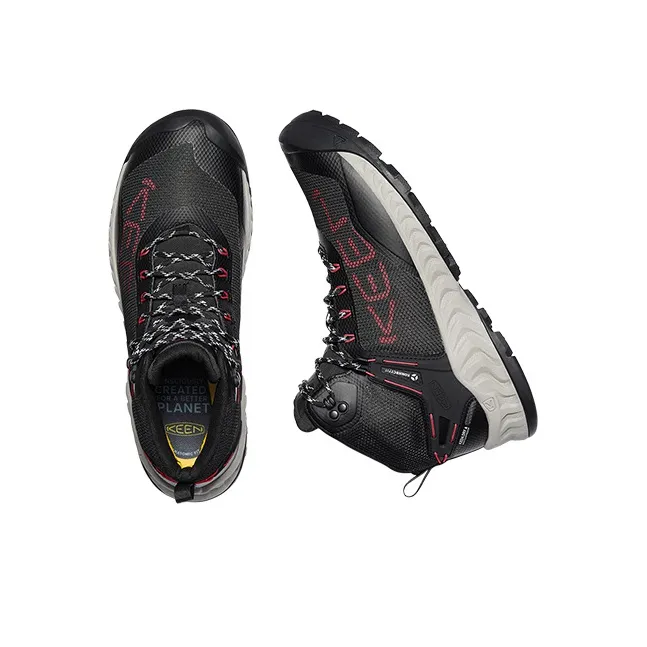 KEEN NXIS EVO MID WP Low Top Hiking Shoes, Outdoor Shoes Men's Black-3