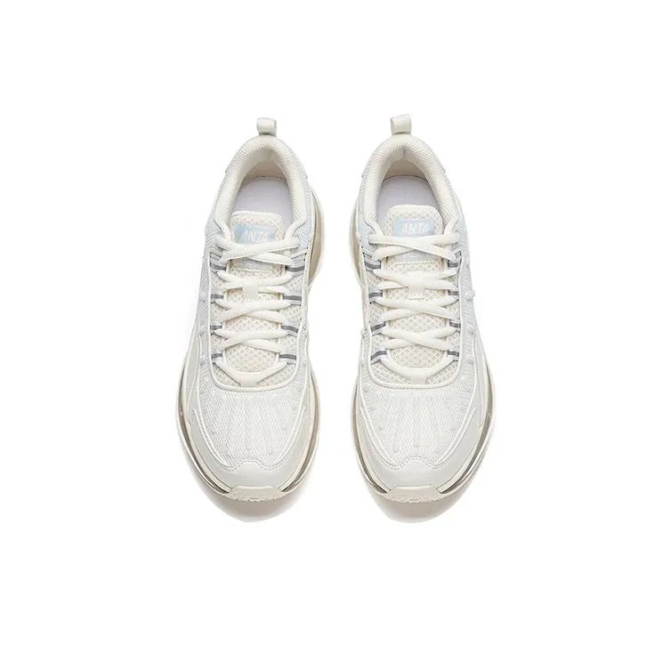 Anta Life Collection Cushioning Anti-Slip Wear-Resistant Breathability Low-Top Casual Shoes Women's Ivory White-2