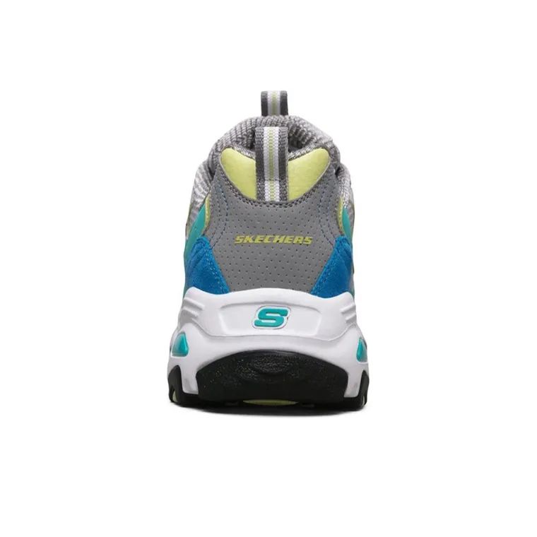 Skechers D'LITES 1.0 Cushioning Abrasion Resistant Breathable Low Top Casual Shoes Women's Turquoise-3