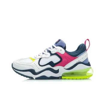 LiNing CF Neon Source Non slip Lightweight Low Top Casual Shoes Women's