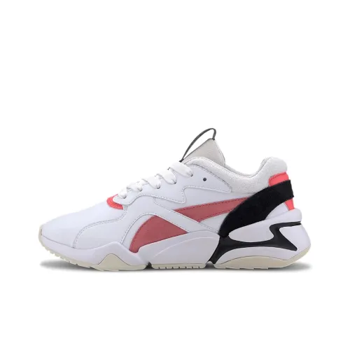 PUMA Nova Casual Shoes Women's Low-Top White/Red