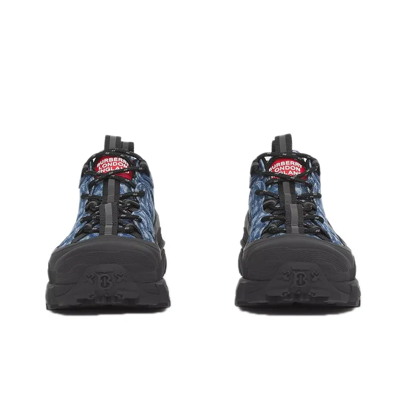 Burberry Arthur Monogram Print Denim Black Women's-2