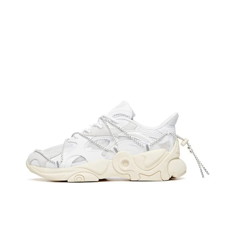 Anta Split Collection Low Top Sports Casual Shoes Women's White Blood Cells-0