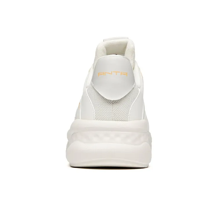 Anta Shock Absorbers Slip Resistant, Abrasion Resistant, Breathable Low Top Casual Shoes Men's Orange White-3