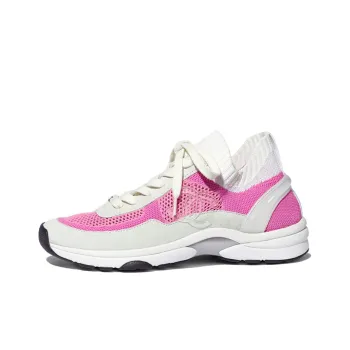 CHANEL Low Top Casual Shoes Women's Pink White