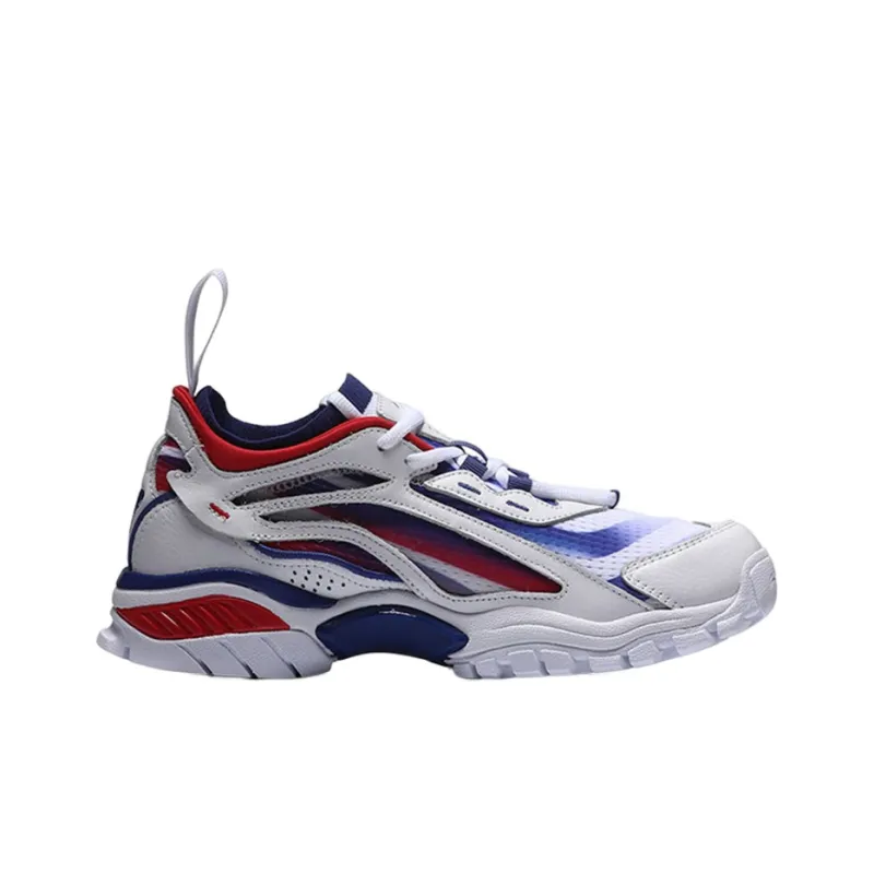 LiNing Aurora Skyline Non slip Lightweight Low Top Casual Shoes Women's White Blue Red-1