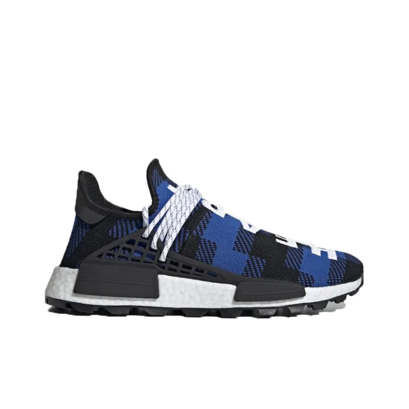 Adidas Nmd Hu Pharrell X Bbc Blue Plaid-1