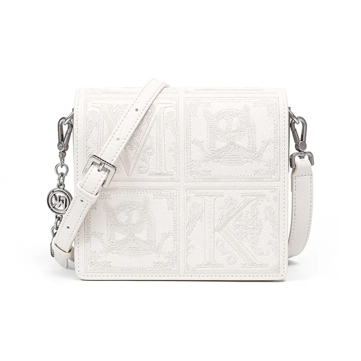 LMK PVC Small Square Bag Crossbody Bags Shoulder Bags Regular Women's Brown White Pink-7