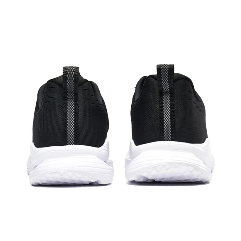 XTEP Breathable Mesh Comfortable Athletic Shoes Cushioned Slip Resistant Low Top Running Shoes Men's Black-3