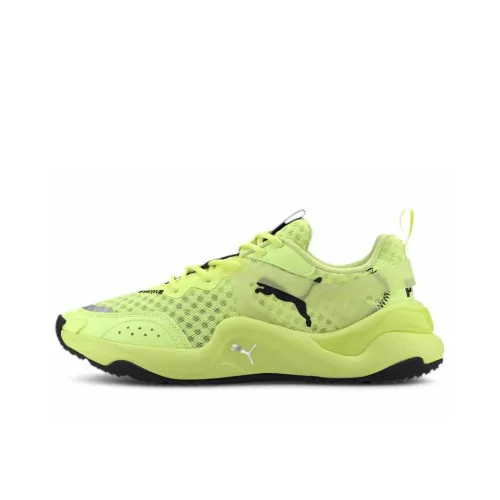 PUMA Rise Casual Shoes Women's Low-Top Neon Yellow