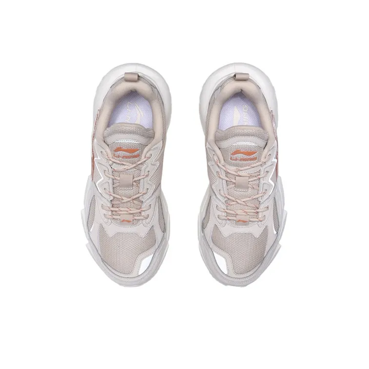 LINING Omen Casual Shoes Women's Low Top Eggnog Gray-3