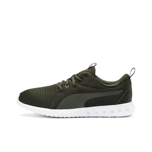 PUMA Carson Casual Shoes Women's Low-Top Army Green/White