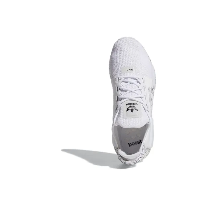 Adidas Originals Nmd R1 V2 Script White-4