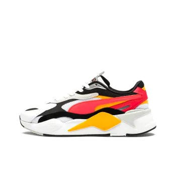 PUMA RS-X Puzzle Low-Top Casual Shoes Unisex White Black Orange