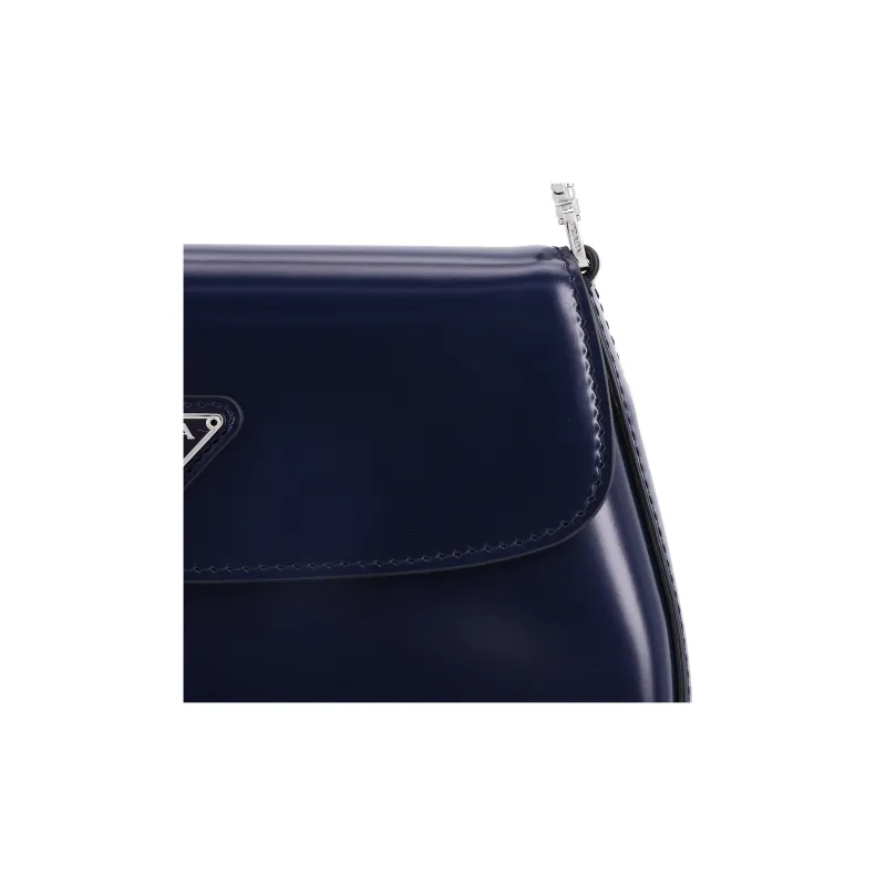 PRADA Cleo Leather Portable Crossbody Bag Shoulder Bag Women's Marine Blue-5
