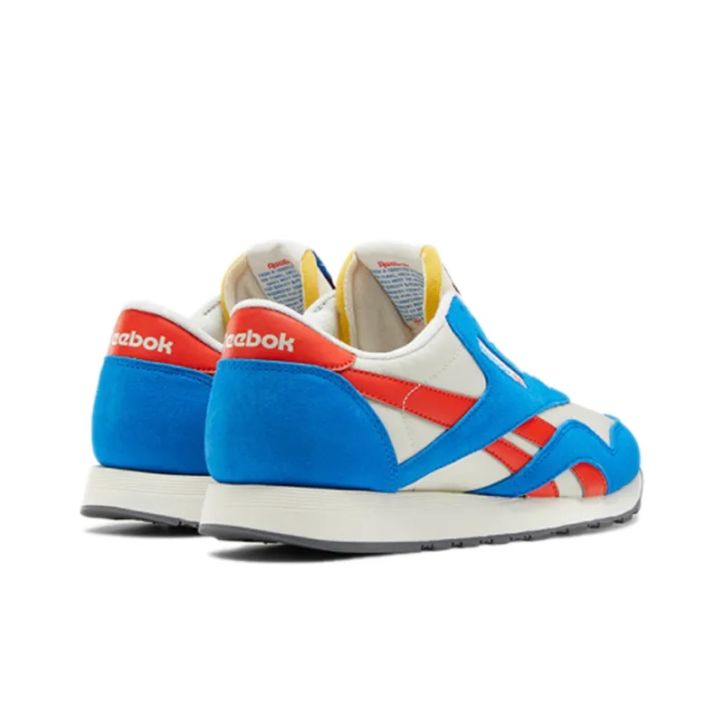 Reebok Classic Nylon Sports Shoes White/Blue/Black-3