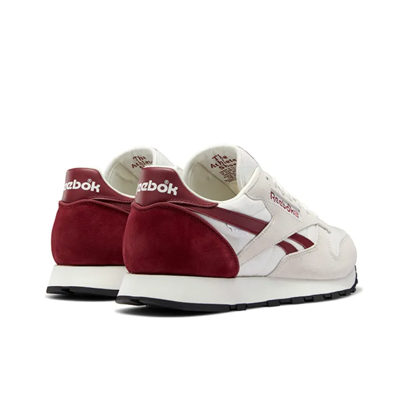 Reebok Classic Leather Gtx Chalk Collegiate Burgundy-4