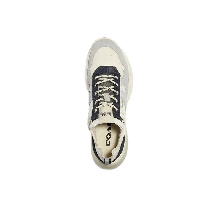 COACH CitySole Runner Low-Top Casual Shoes Men's Greige Black-3
