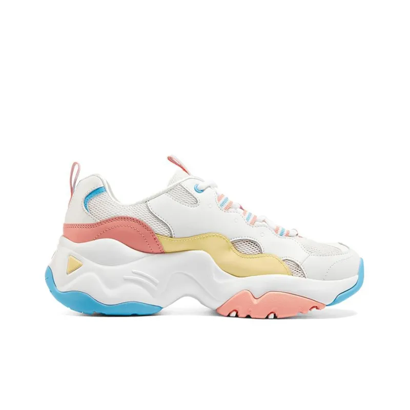 Skechers D'LITES 3.0 Casual Shoes Women's Low Top White/Pink/Blue-1