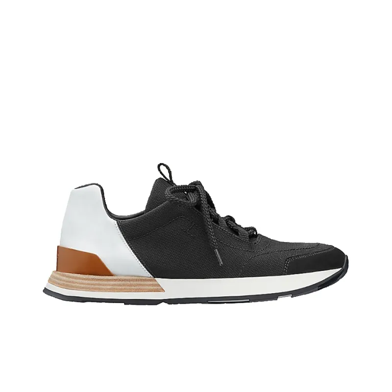 HERMES Buster Sneaker Cushioning Low-Top Casual Shoes Women's Black-1