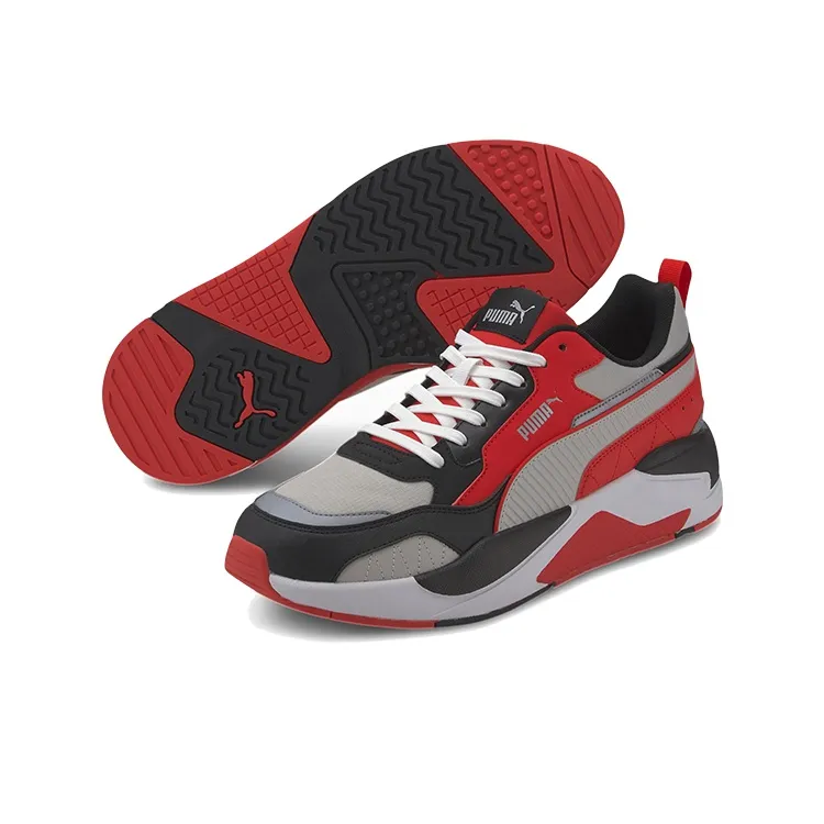 PUMA X RAY 2 Square Pack High Risk RED G 'Gray Red White'-2