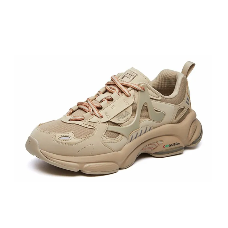 FILA FUSION RJV Shock Absorbers Slip Resistant, Abrasion Resistant, Breathable Low Top Casual Shoes Men's Sandy-1