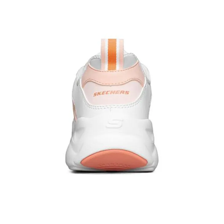 Skechers D Lites Airy Sneakers White/Orange Women's-3