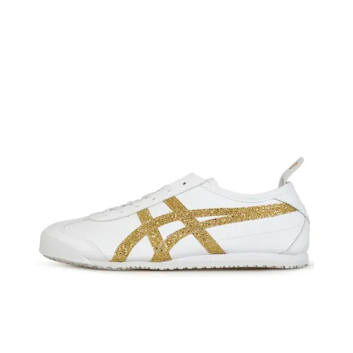 Onitsuka Tiger MEXICO 66 Casual Shoes Women's Low-Top White/Gold