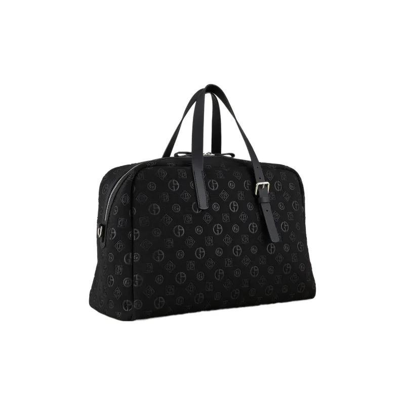 GIORGIO ARMANI Polyester Polyamide Blend Handbag Men's Black-1