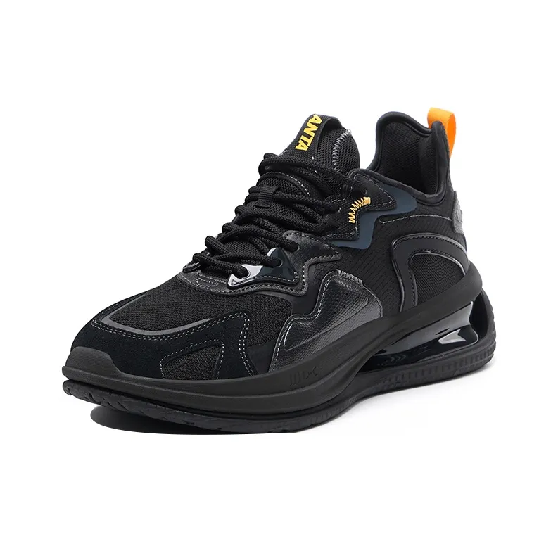 Anta Cushioned Slip Resistant Low Top Casual Shoes Men's Black-2