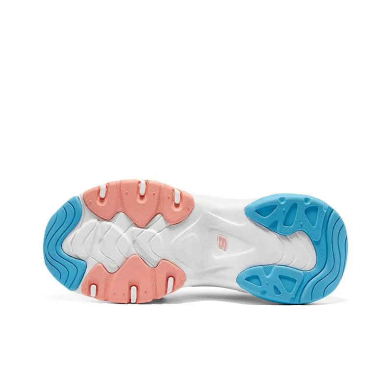Skechers D'LITES 3.0 Casual Shoes Women's Low Top White/Pink/Blue-4