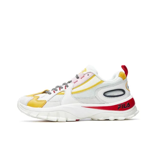 FILA Hit 3000 Casual Shoes Women's Low-Top Milk White/Yellow/Red