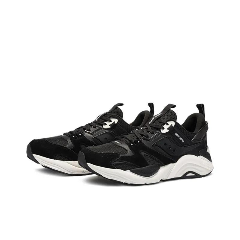 Saucony Gram 9000 Winter Cushioning Anti Slip Wear Resistant Breathability Low Top Casual Shoes Men's Black White-2