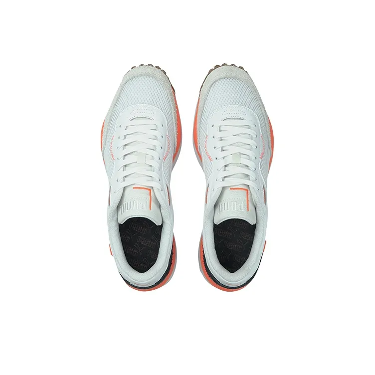 PUMA Style Rider Warm Texture White/Brown/Red Low Sneakers-2