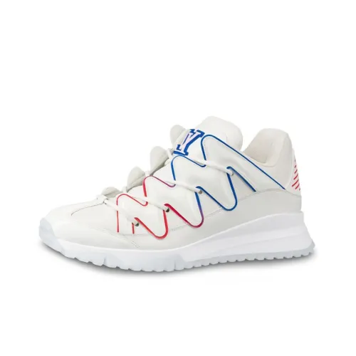 LOUIS VUITTON Zig Zag Casual Shoes Men Low-Top White/Blue/Red