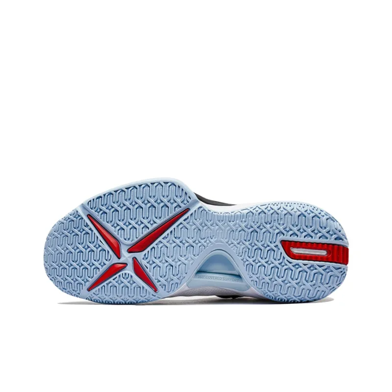 XTEP Cushioned Slip Resistant High Top Sports Casual Shoes Men's White Black-3