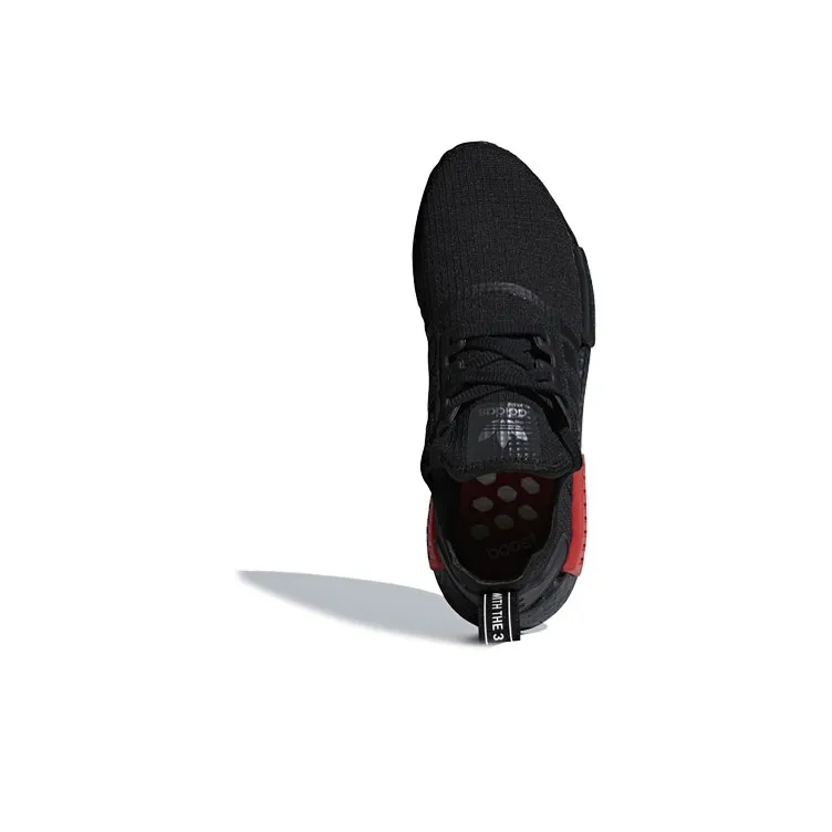 Adidas Originals Nmd R1 Core Black Lush Red-4
