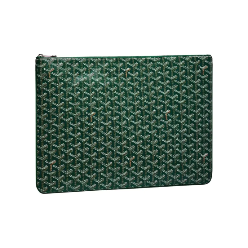 GOYARD SENAT Canvas With Leather Toiletry Bags Storage Bags Clutch Large Size Unisex 11 Colors-15