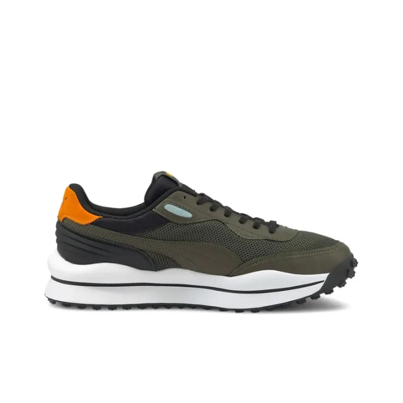 PUMA Style Rider Cyborg Low Top Running Shoes Green Women's-1