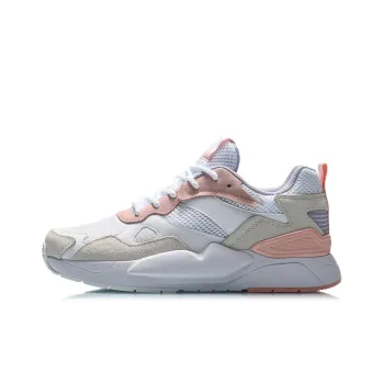 LiNing Honor 2020 2020 Breathable Support Lightweight Low Top Sports Casual Shoes Women's White Pink