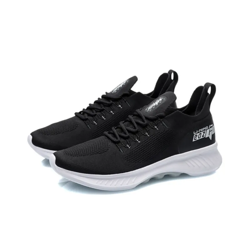 LiNing EazGo Cushioning, Breathable, Lightweight Low Top Casual Shoes Men's Black-2