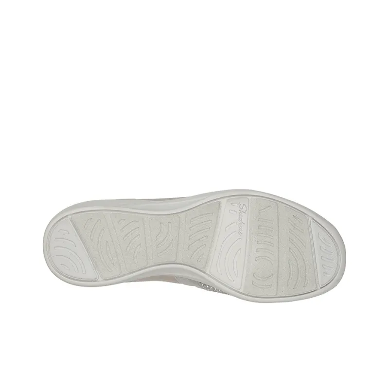 Skechers Arya Breathable Low-Top Casual Shoes Women's Silver Gray-4