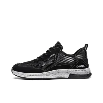 Jeep Durable Cushioning Low Top Casual Shoes Men's Black