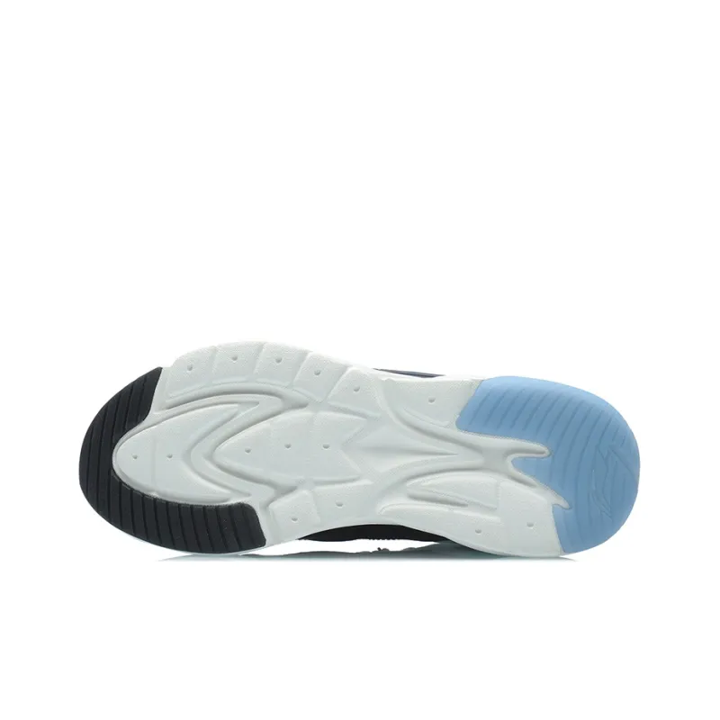 LINING Spark Casual Shoes Unisex Mid Top Black/White/Blue/Red-4