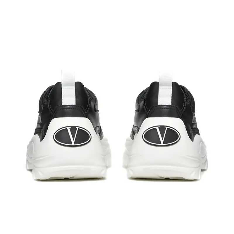 Valentino Gumboy GARAVANI Low Top Casual Shoes Women's Black White-4