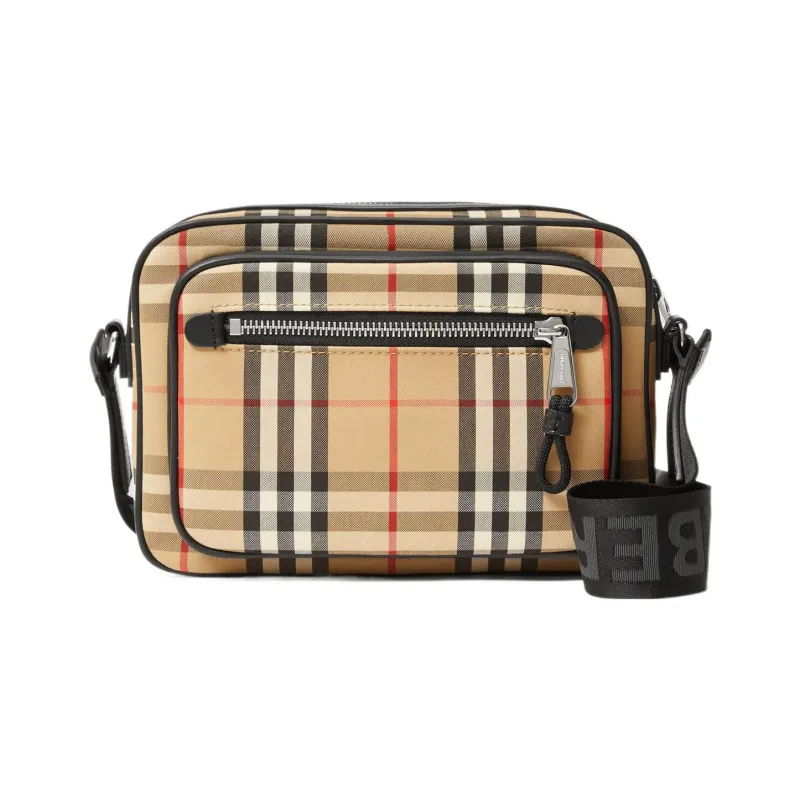 Burberry Vintage Calfskin Camera Bag Shoulder Bag Crossbody Bag Unisex Archive Yellow-3
