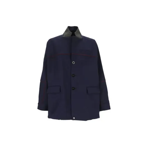 Sacai Jackets Men Blue